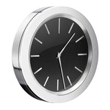 YK380 Smedbo Time Self Adhesive Black Bathroom Clock
