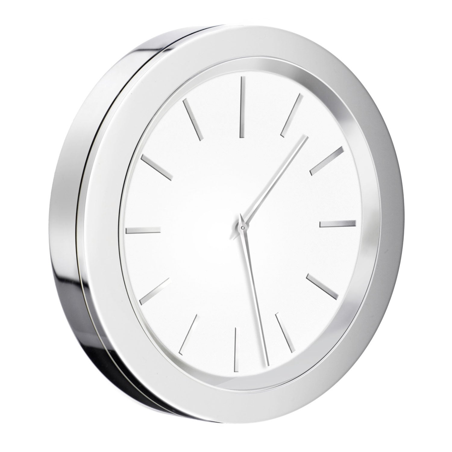 YX380 Smedbo Time Self Adhesive White Bathroom Clock