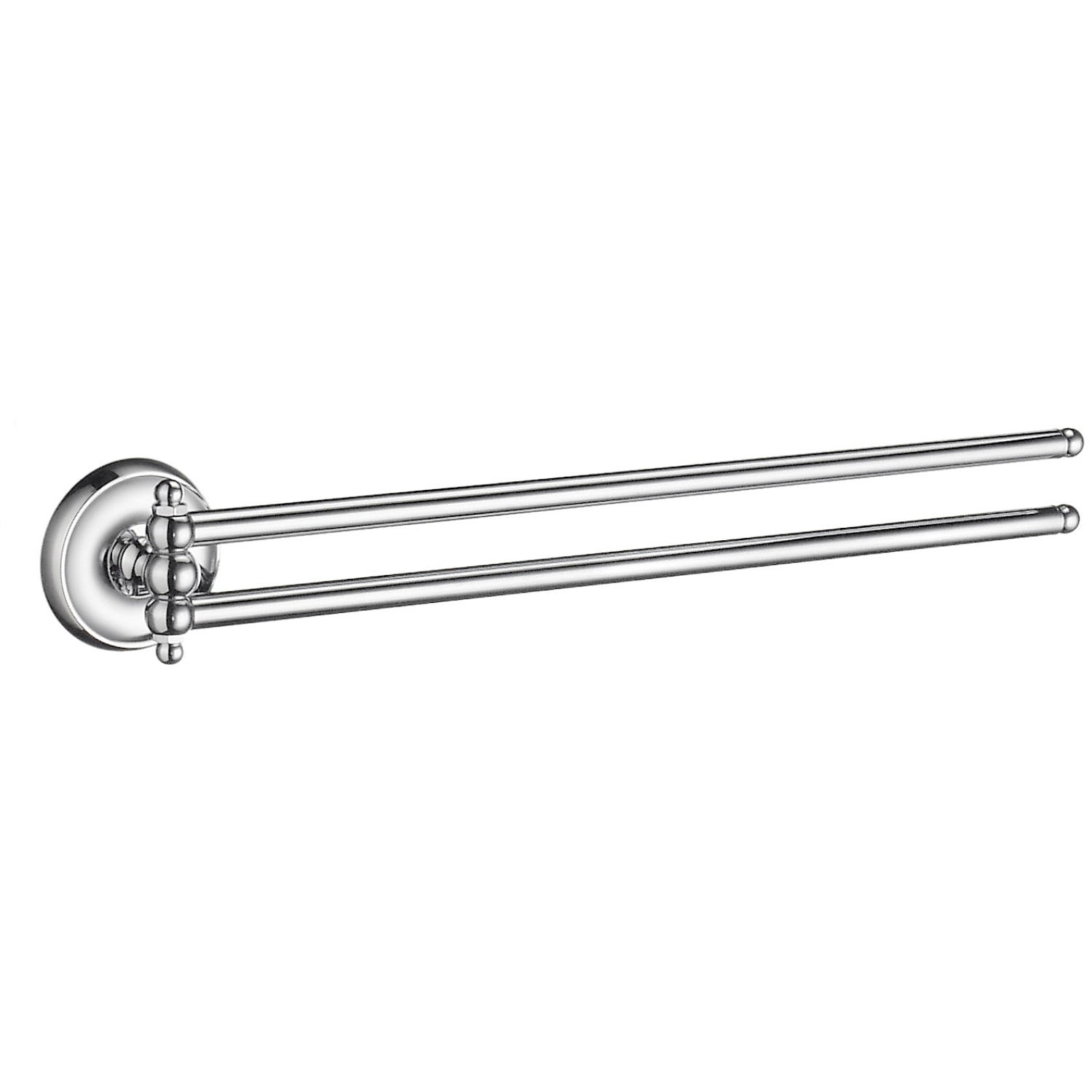 K226 Smedbo Villa Polished Chrome Swing Arm Towel Rail
