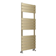 The Ajax Dovedale 1200 x 500mm Square Ladder Towel Warmer in Brushed Brass