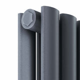 Scudo Apex 600 x 413mm Double Horizontal Designer Radiator in Anthracite