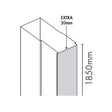 Merlyn Ionic Source Extension Profile 20mm - A1214C0