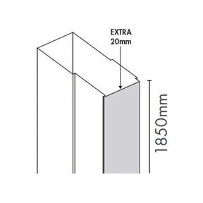 Merlyn Ionic Source Extension Profile 20mm - A1214C0