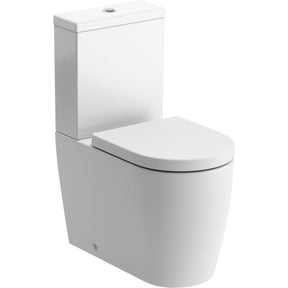 Ajax Caistor Rimless Close Coupled Comfort Height WC and Seat