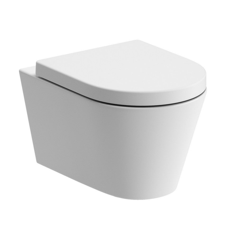 Ajax Caistor Rimless Wall Hung WC and Soft Close Seat 