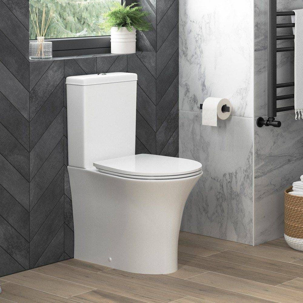 Ajax Donnington Rimless Close Coupled WC and Seat lifestyle