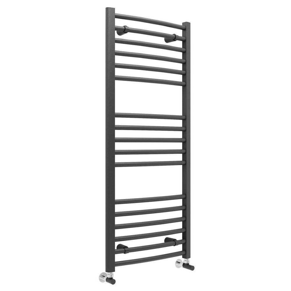 Ajax Kenwick 1200 x 500mm Curved Ladder Towel Warmer in Anthracite