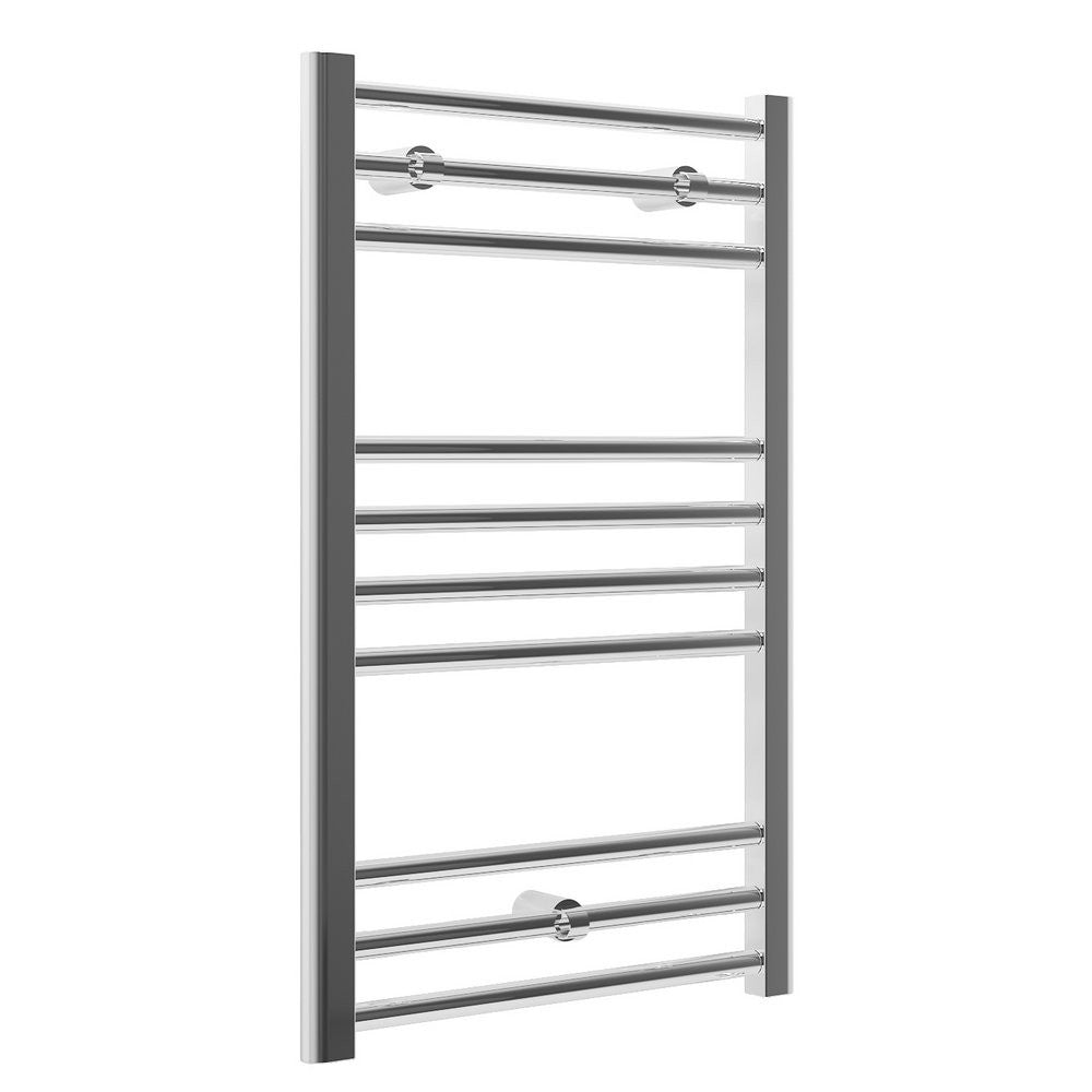 Ajax Kenwick 800 x 600mm Straight Ladder Towel Warmer in Chrome