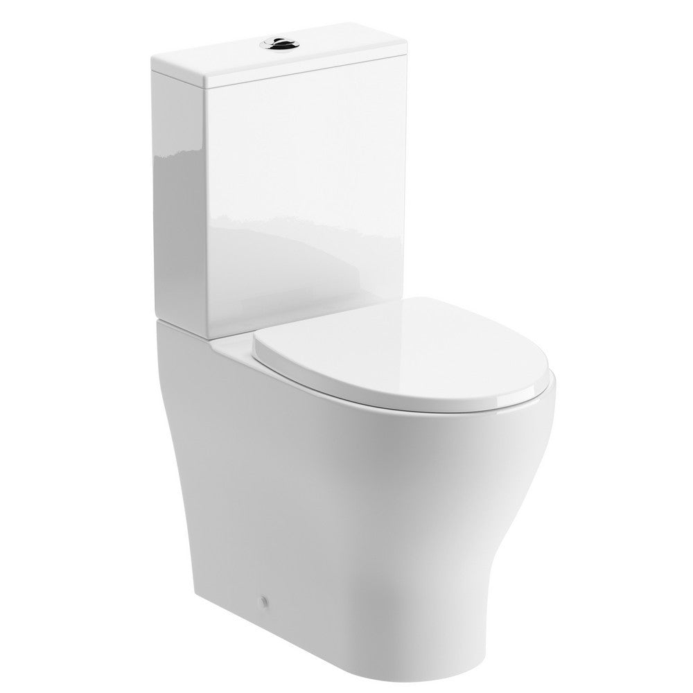 Ajax Maltby Rimless Short Projection Close Coupled WC with Seat