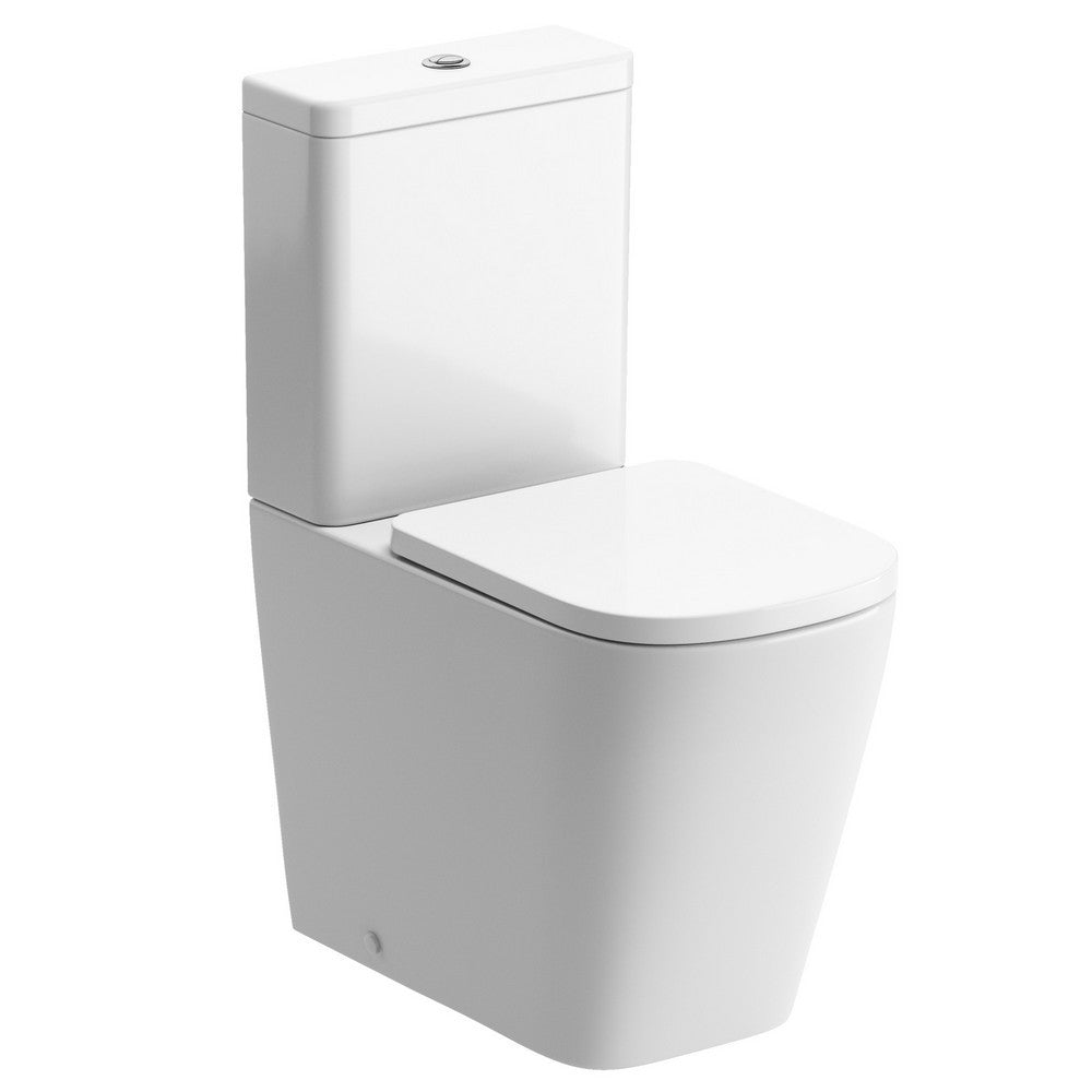 Ajax Weelsby Rimless Close Coupled Closed Back Short Projection WC with Seat