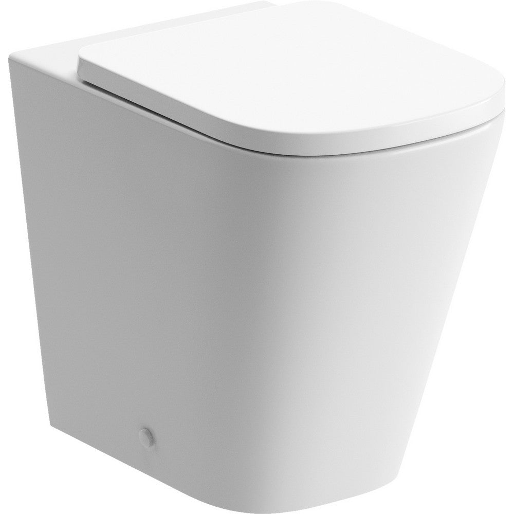Ajax Weelsby Rimless Comfort Height Back to Wall WC with Seat