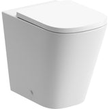 Ajax Weelsby Rimless Comfort Height Back to Wall WC with Seat