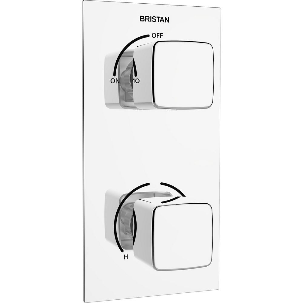 Bristan Cobalt Thermostatic Recessed Single Outlet Shower Valve