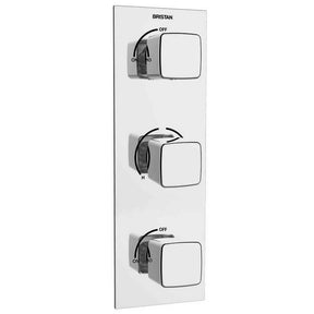 Bristan Cobalt Thermostatic Recessed Twin Stopcocks Shower Valve