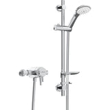 Bristan Prism Thermostatic Exposed Dual Control Shower with Adjustable Riser Kit