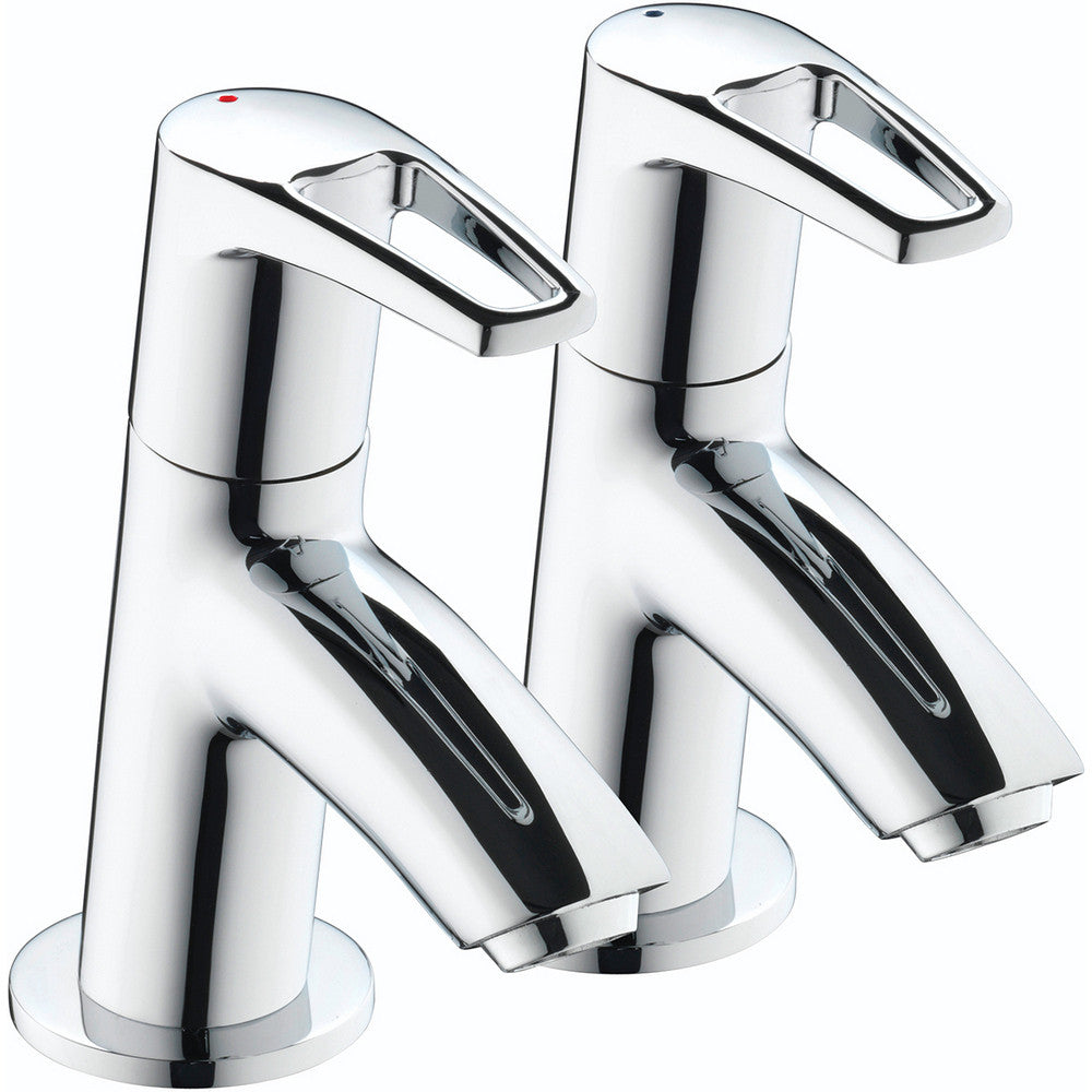 Bristan Smile Basin Taps Chrome