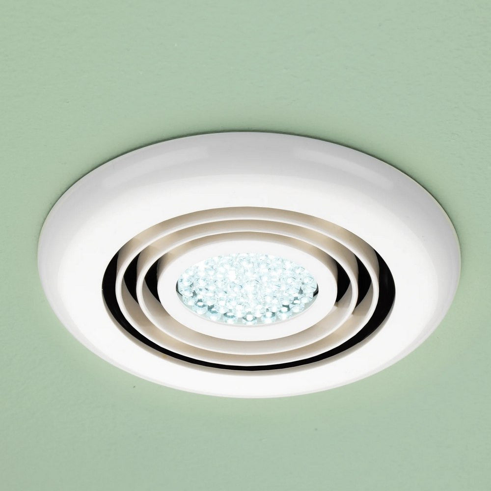 HIB Turbo Inline Illuminated White Fan Cool White LED