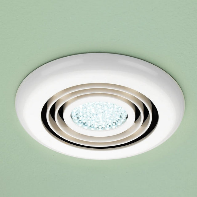 HIB Turbo Inline Illuminated White Fan Cool White LED