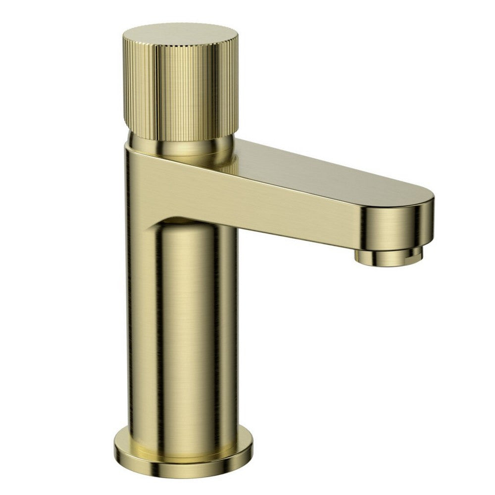 Scudo Koko Mono Basin Mixer in Brushed Brass