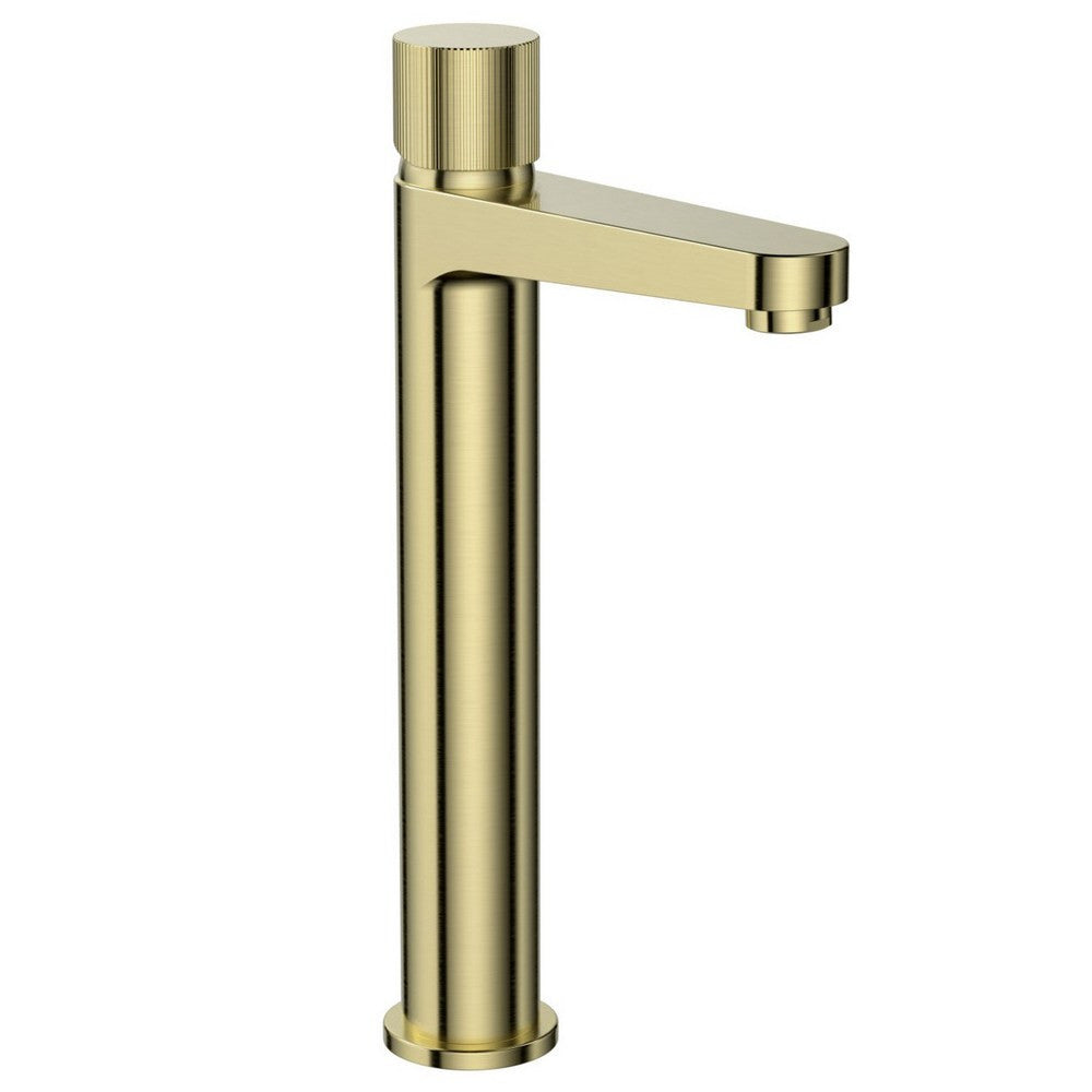 Scudo Koko Tall Basin Mixer in Brushed Brass