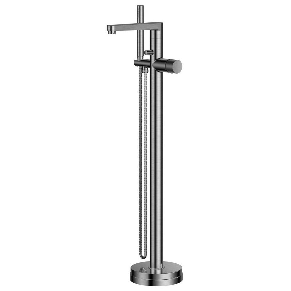 Scudo Koko Freestanding Bath Shower Mixer in Gunmetal