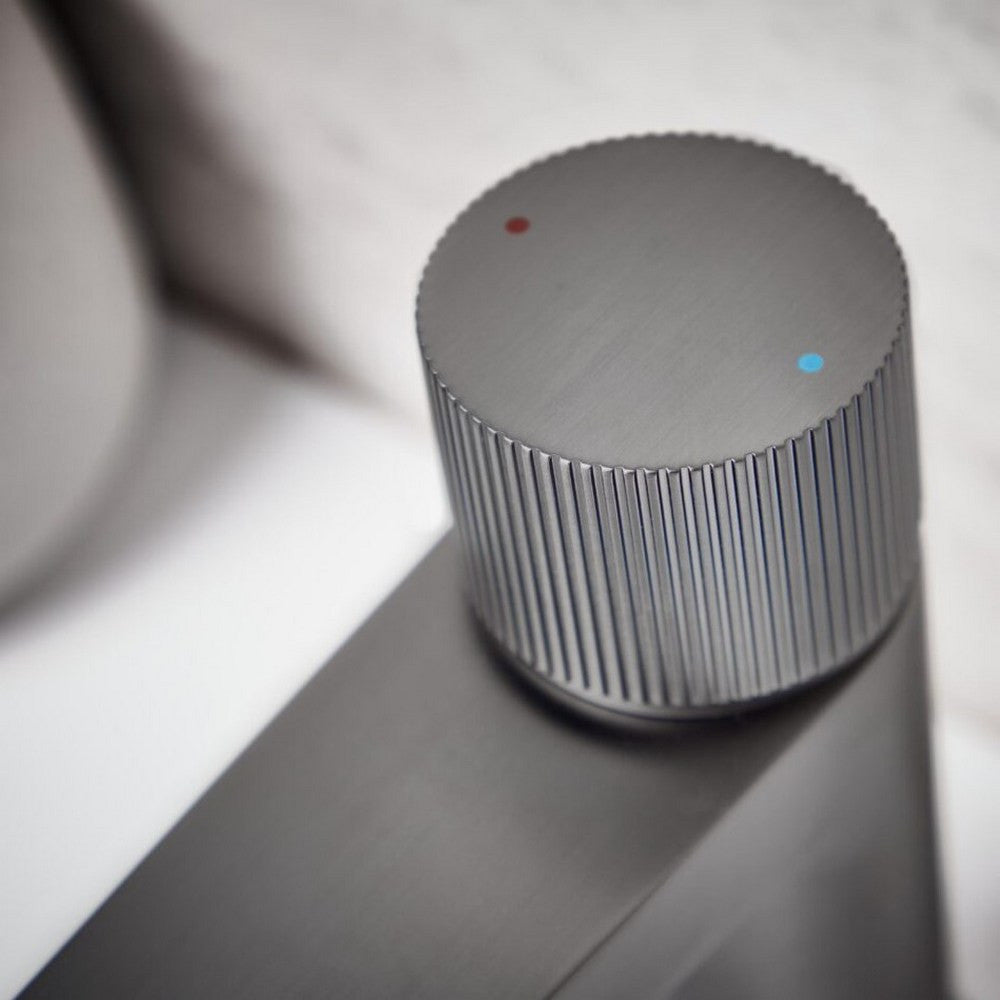 Scudo Koko Tall Basin Mixer in Gunmetal handles