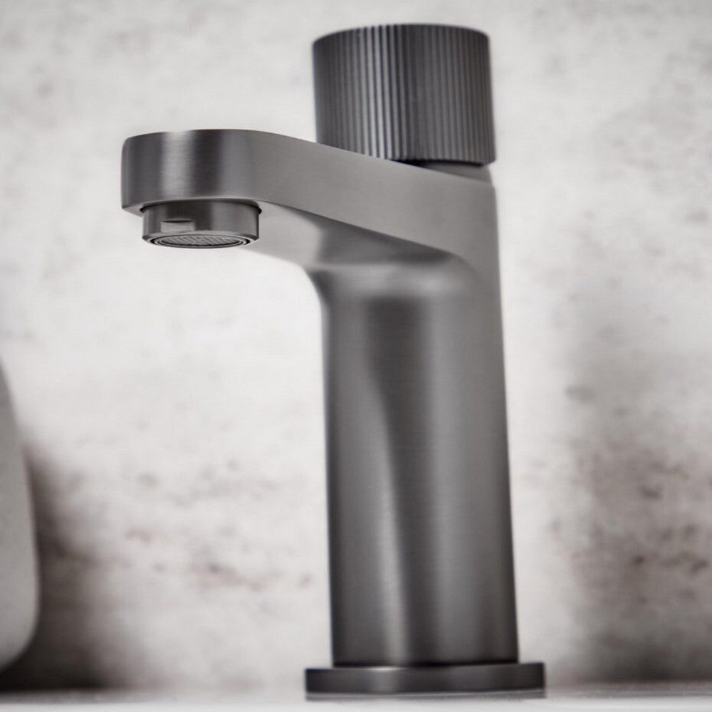 Scudo Koko Mini Mono Basin Mixer in Gunmetal lifestyle
