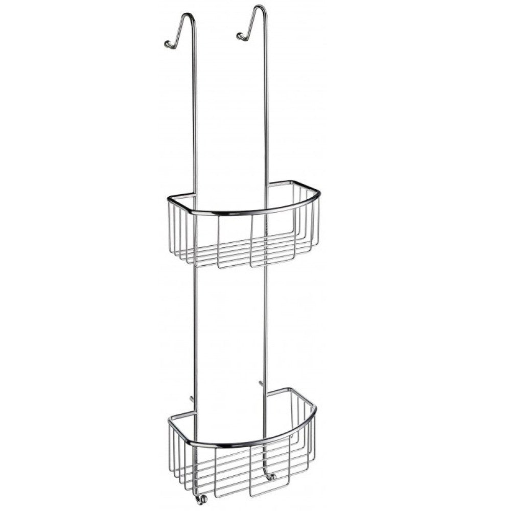 The Smedbo Sideline Double Shower Basket Polished Chrome | DK1041