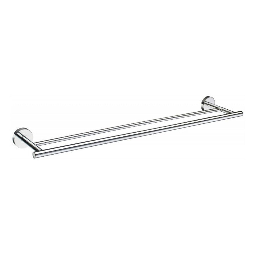 Smedbo Home Double Towel Rail Polished Chrome 648mm