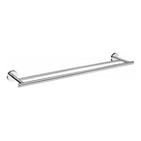 Smedbo Home Double Towel Rail Polished Chrome 648mm