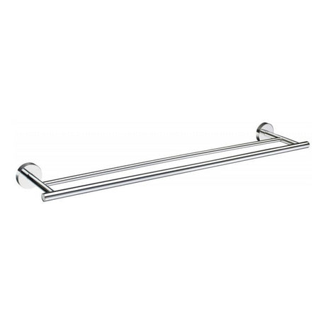 Smedbo Home Double Towel Rail Polished Chrome 648mm