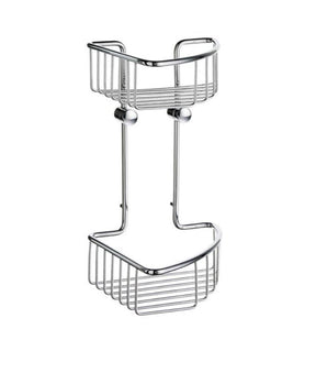 Smedbo Sideline Double Corner Soap Basket Polished Chrome 