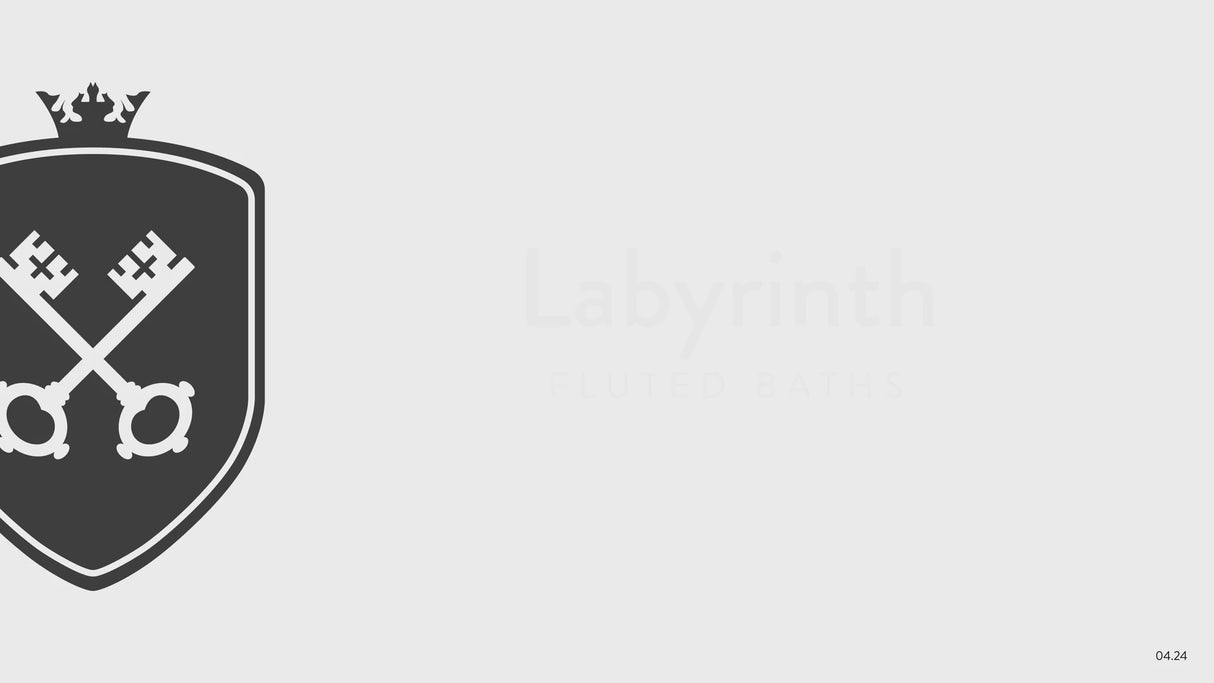 Scudo Labyrinth 1700 x 780mm Fluted Back to Wall Bath