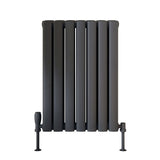 Scudo Apex 600 x 413mm Double Horizontal Designer Radiator in Anthracite